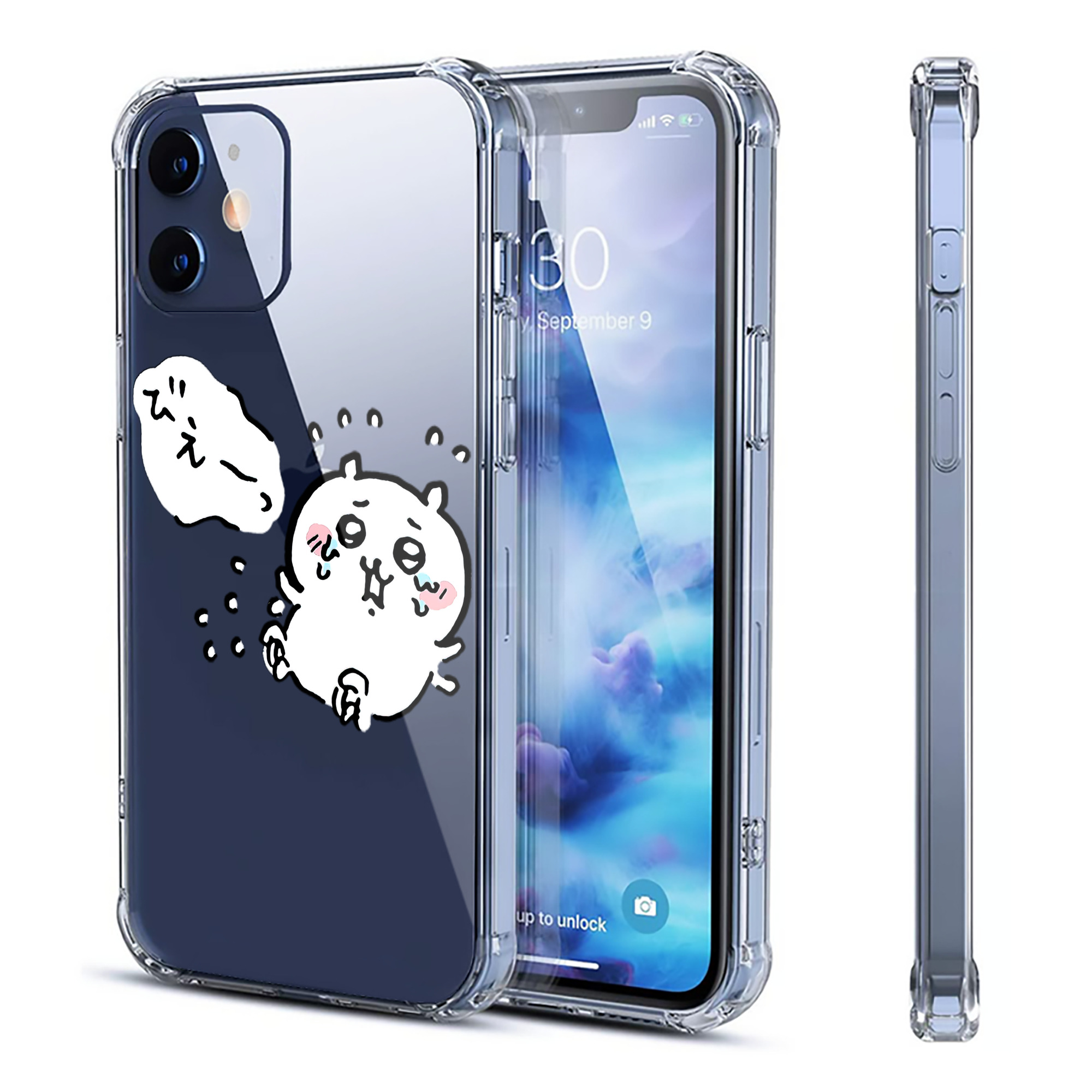 （画像用） ちいかわ ちいかわ Chii-kawa chiikawa 【iPhone 12シリーズ対応】透明スマホケース（クリアソフトケース）